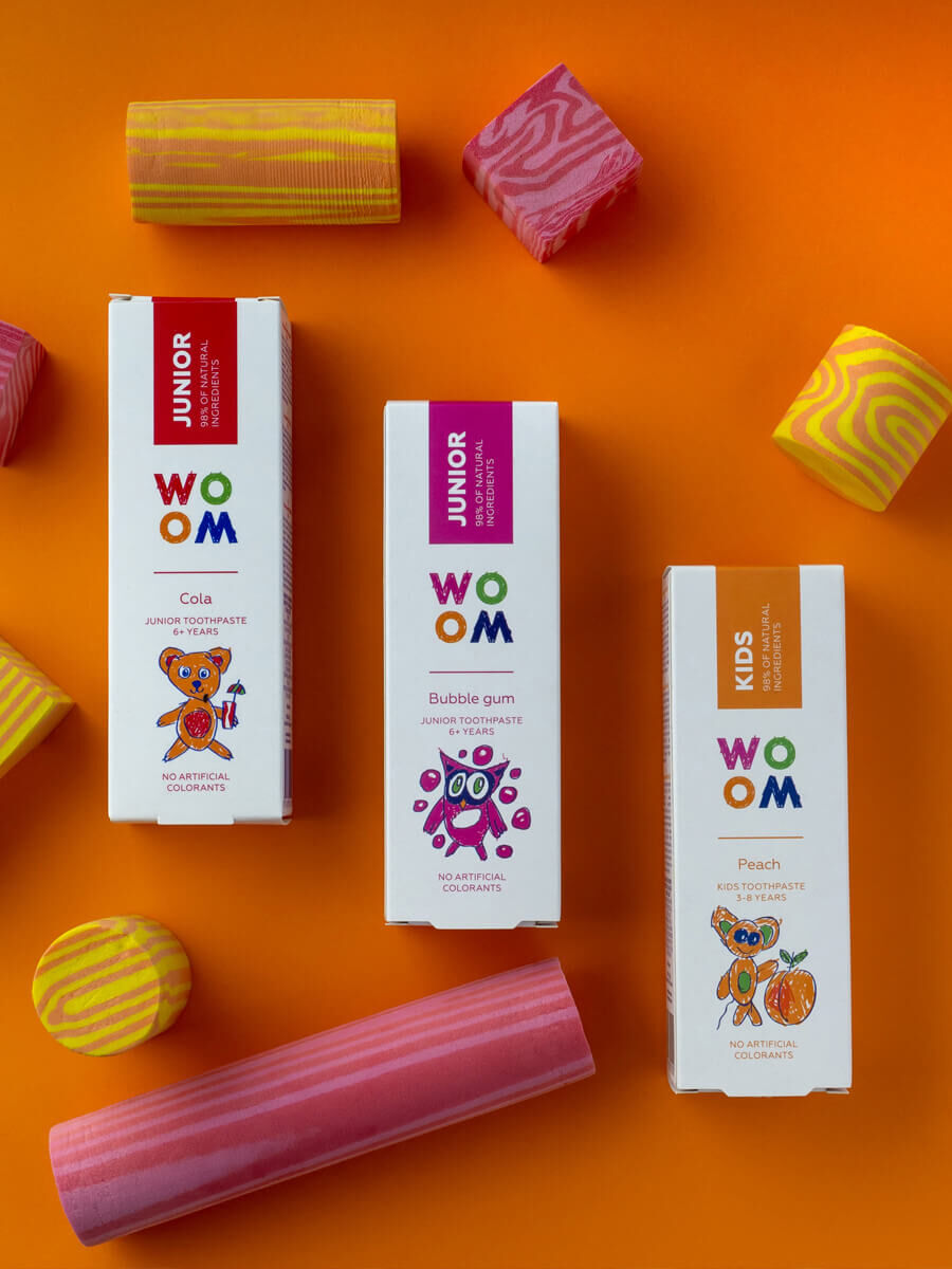 WOOM KIDS Peach Zahnpasta