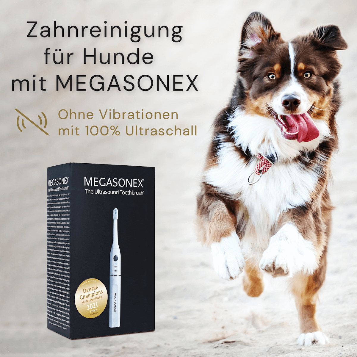 MEGASONEX M8 Zahnbürste Hund
