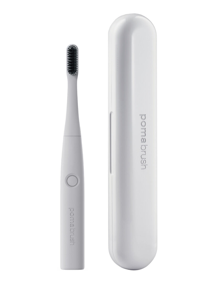 PomaBrush Silikon-Schallzahnbürste white