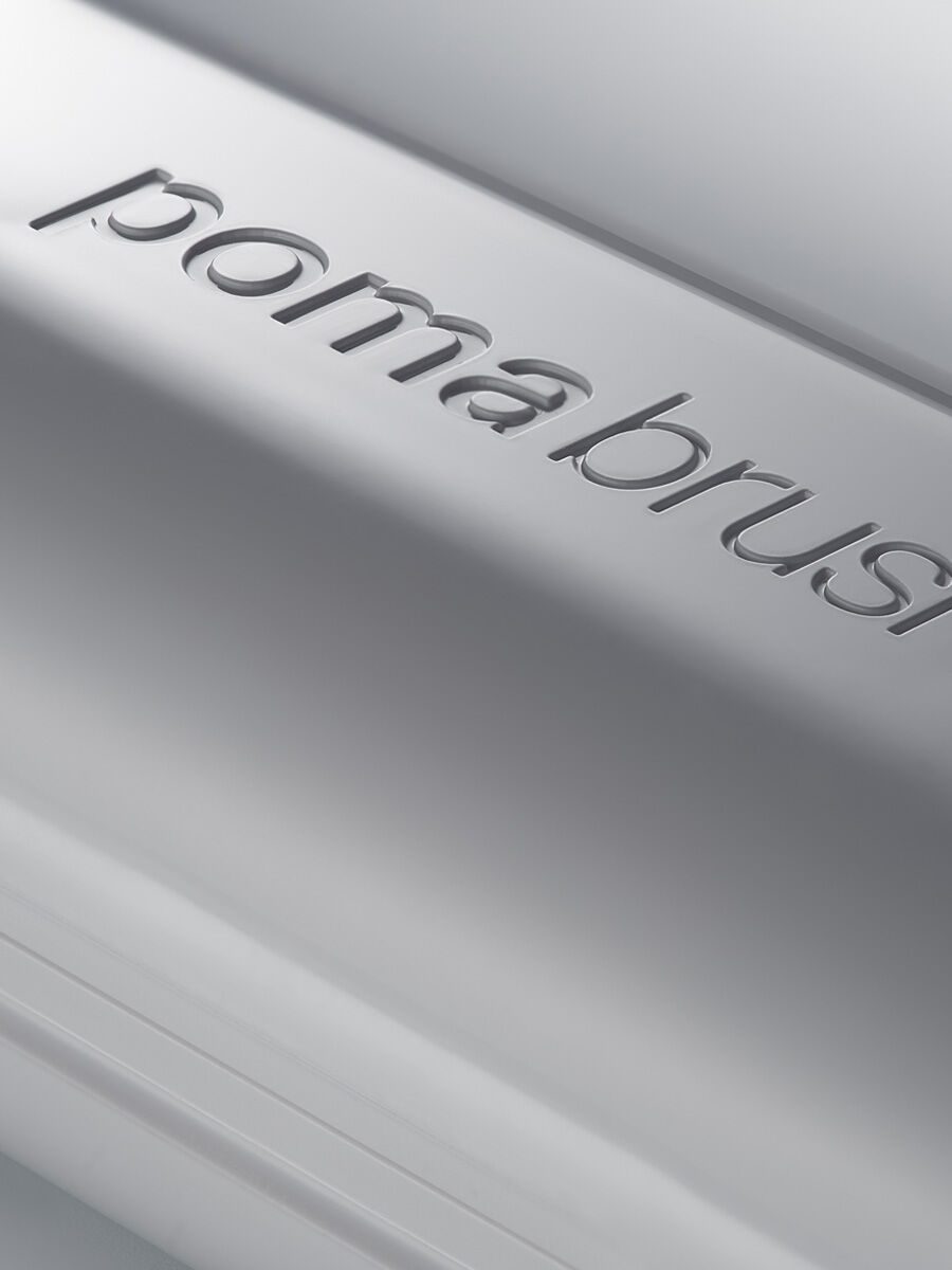 PomaBrush Silikon-Schallzahnbürste white