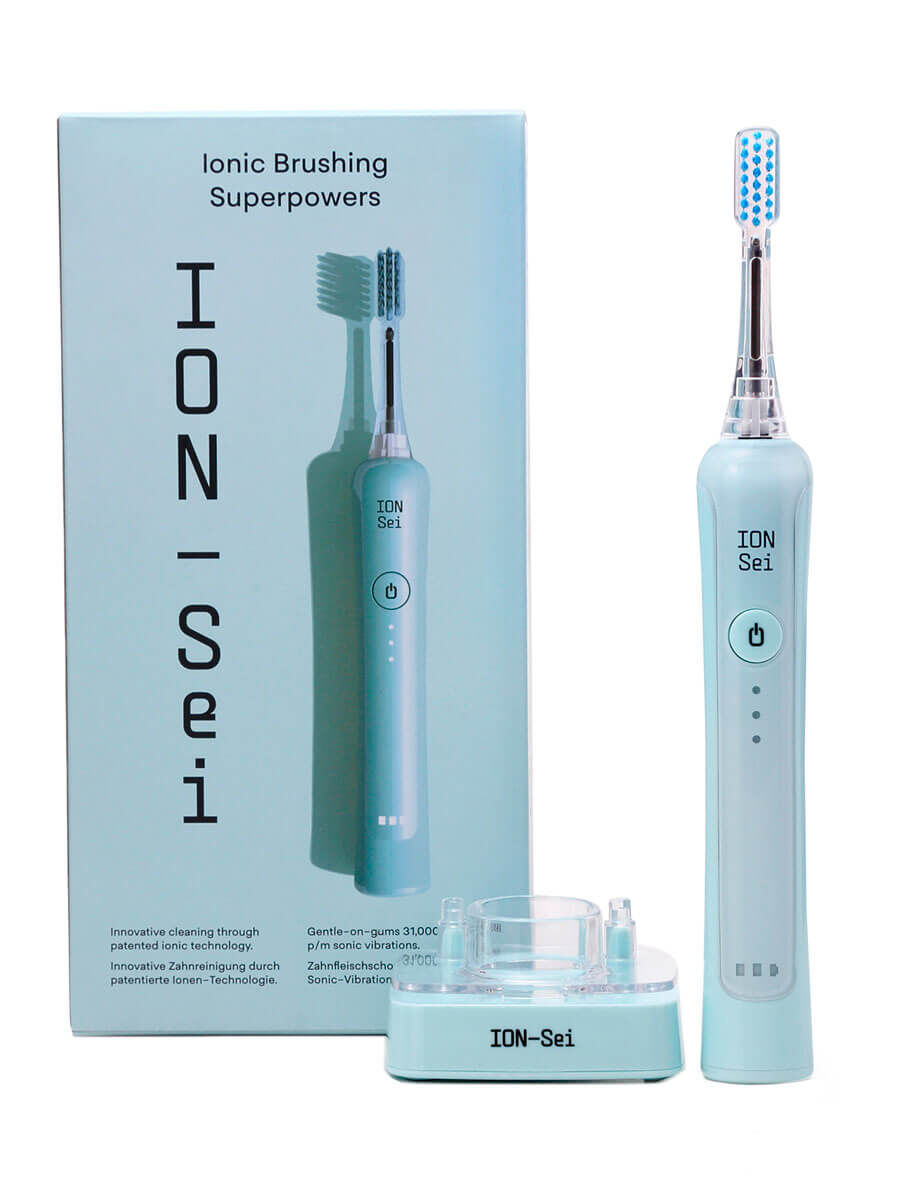 ION-Sei Elektrische Zahnbürste mit Ionen Technologie - Lake Blue