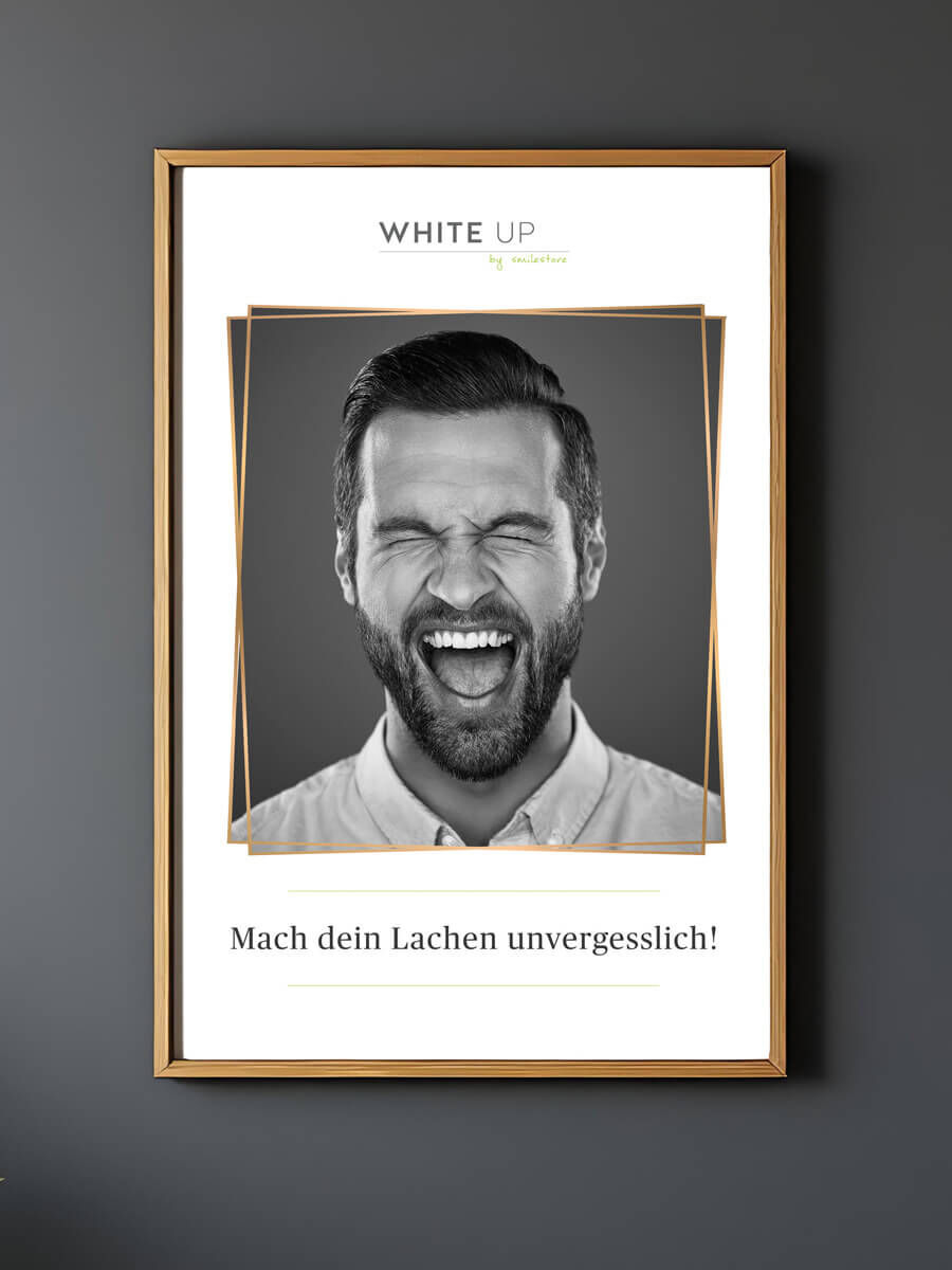 WHITE UP Poster Muster