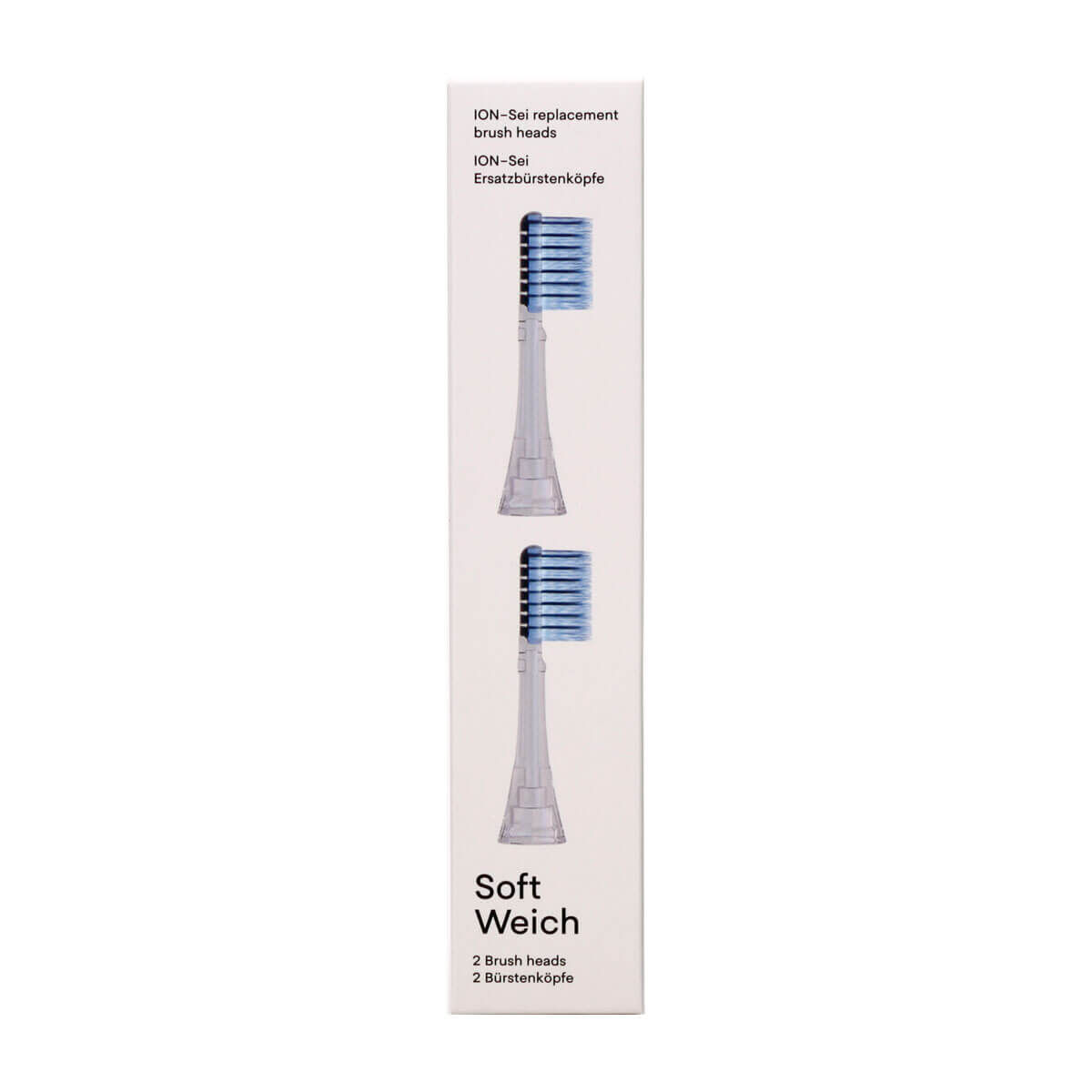 ION-Sei Ersatzbürstenköpfe Soft Doppelpack