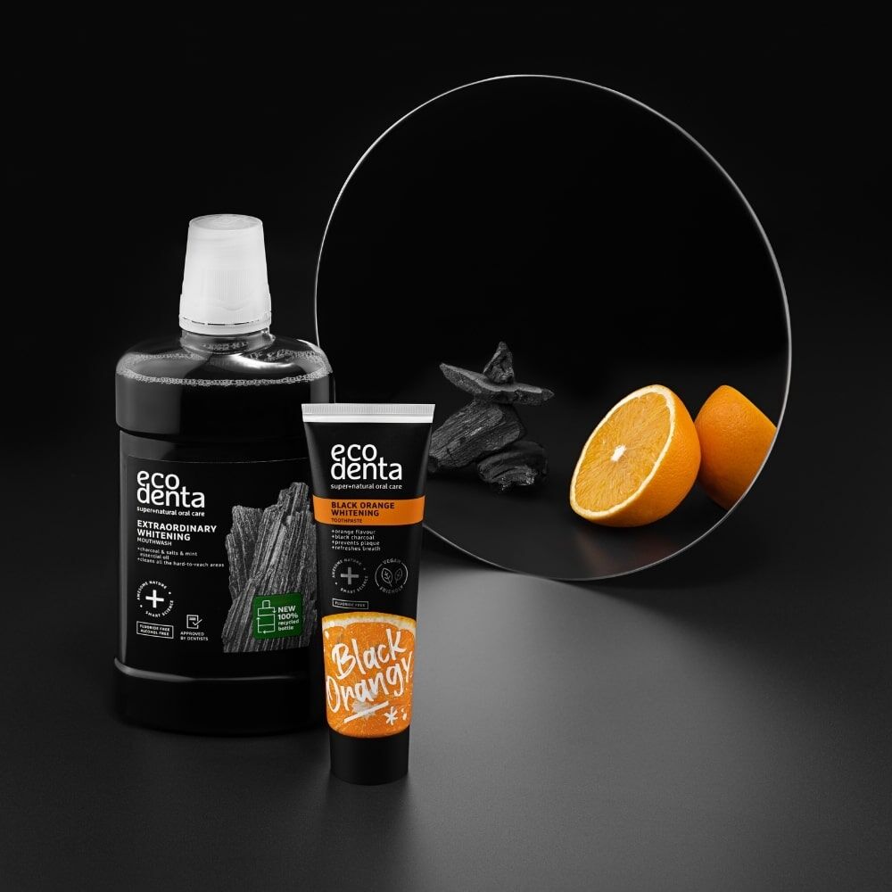 ecodenta Whitening Set Zahnpasta + Mundspülung