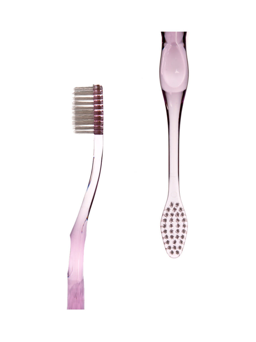 NANO B pink/silber antibakterielle ZAHNBÜRSTE