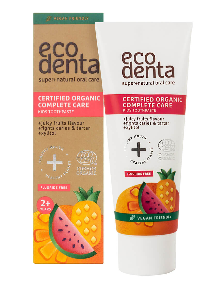 eco denta Kids Zertifizierte Bio-Zahnpasta mit saftigen Früchten