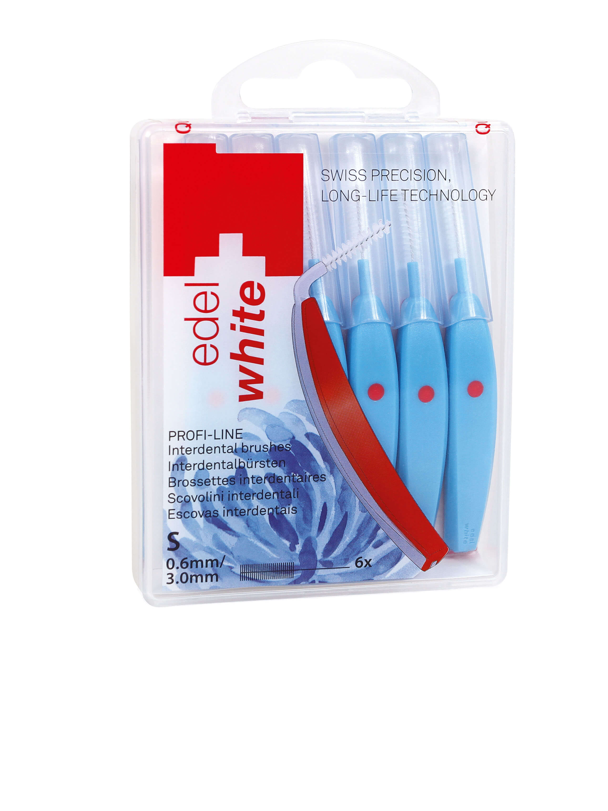 edel+white Interdentalbürsten S 0,6mm