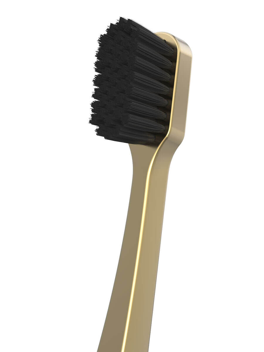 Aurezzi Gold Zahnbürste Black mediumAurezzi Gold Zahnbürste Black medium