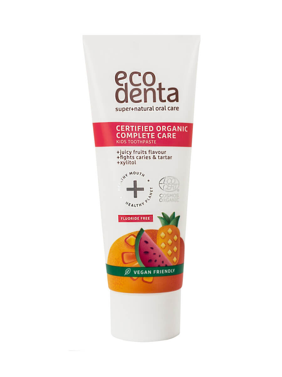 eco denta Kids Zertifizierte Bio-Zahnpasta mit saftigen Früchten