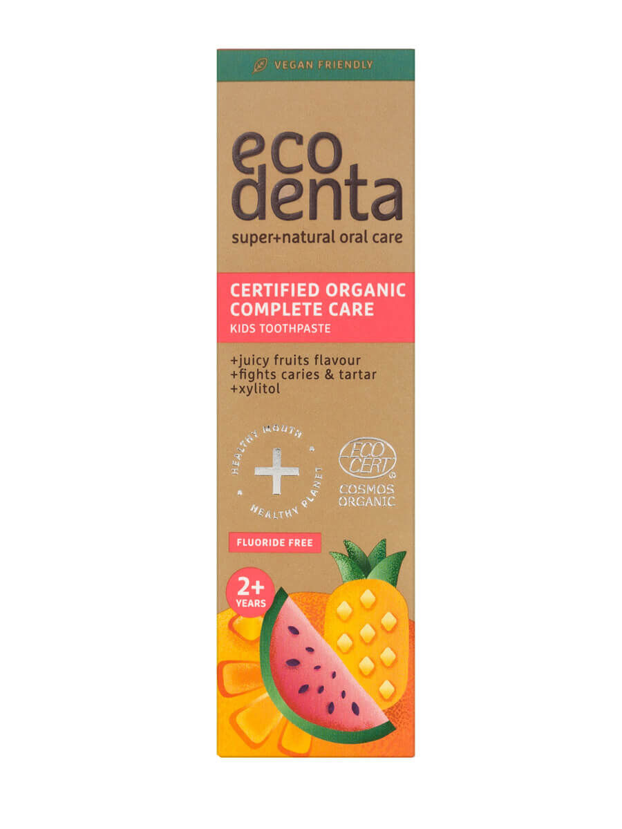 eco denta Kids Zertifizierte Bio-Zahnpasta mit saftigen Früchten