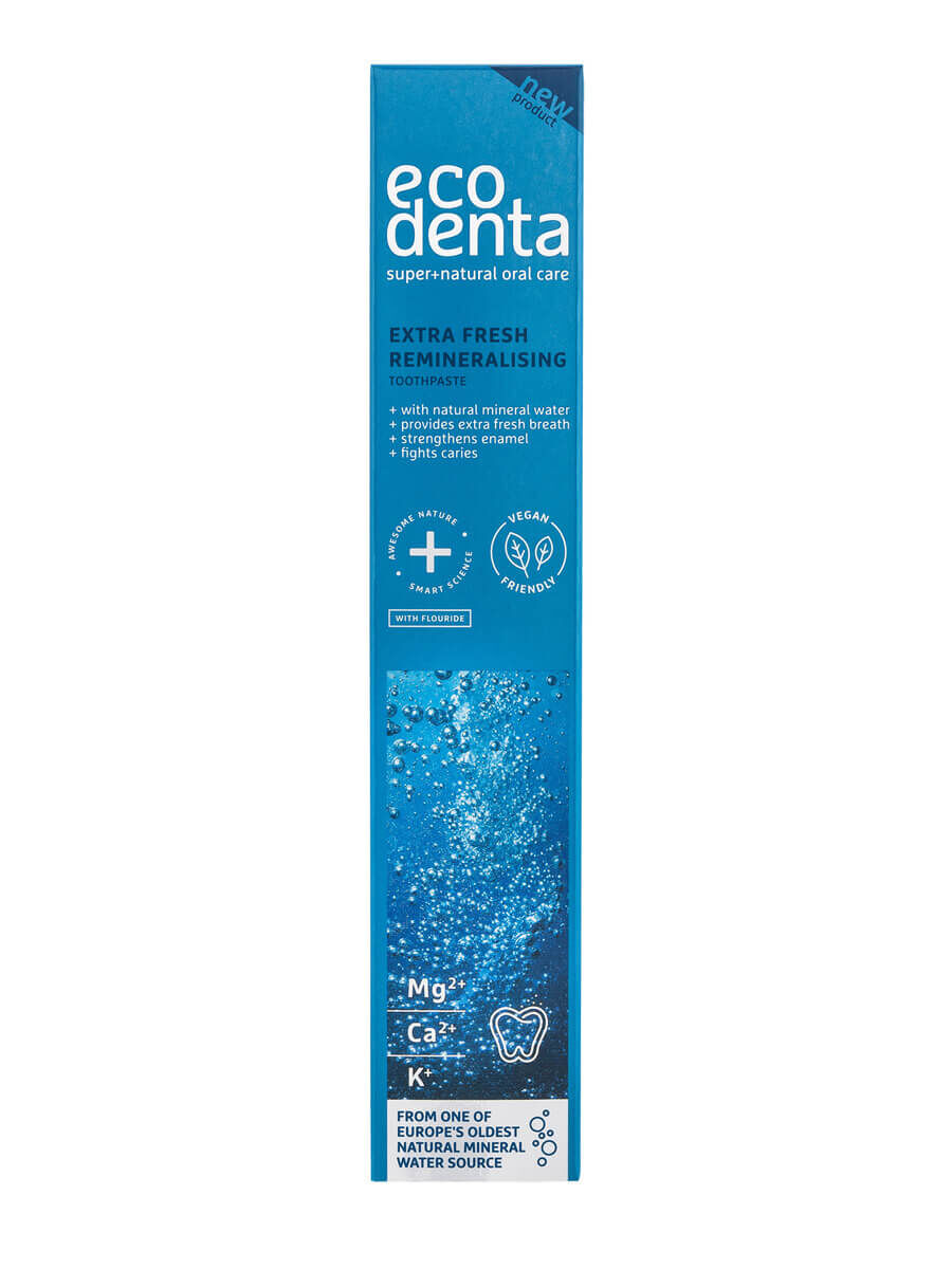 eco denta EXPERT LINE remineralisierende Zahnpasta mit Vytautas Mineralwasser