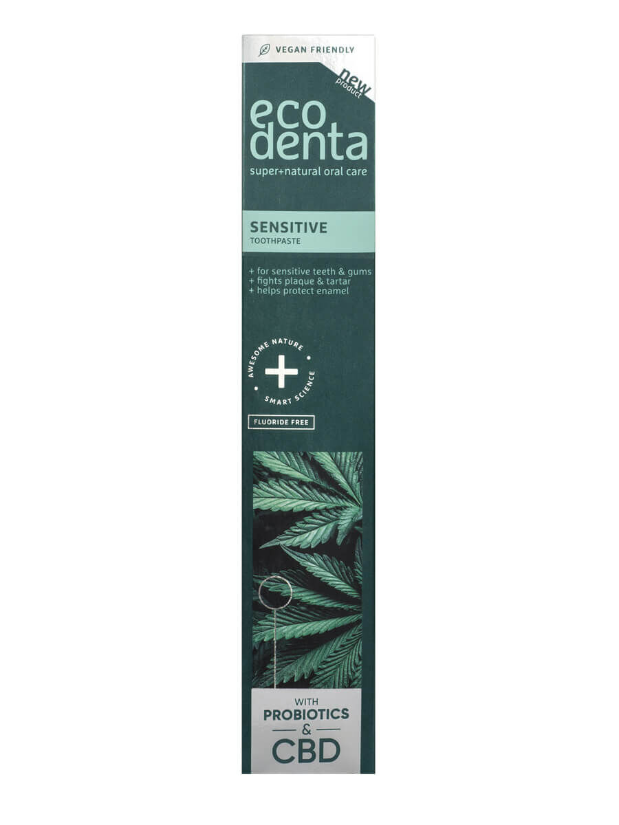 eco denta EXPERT LINE Sensitive Zahnpasta mit CBD und Probiotika