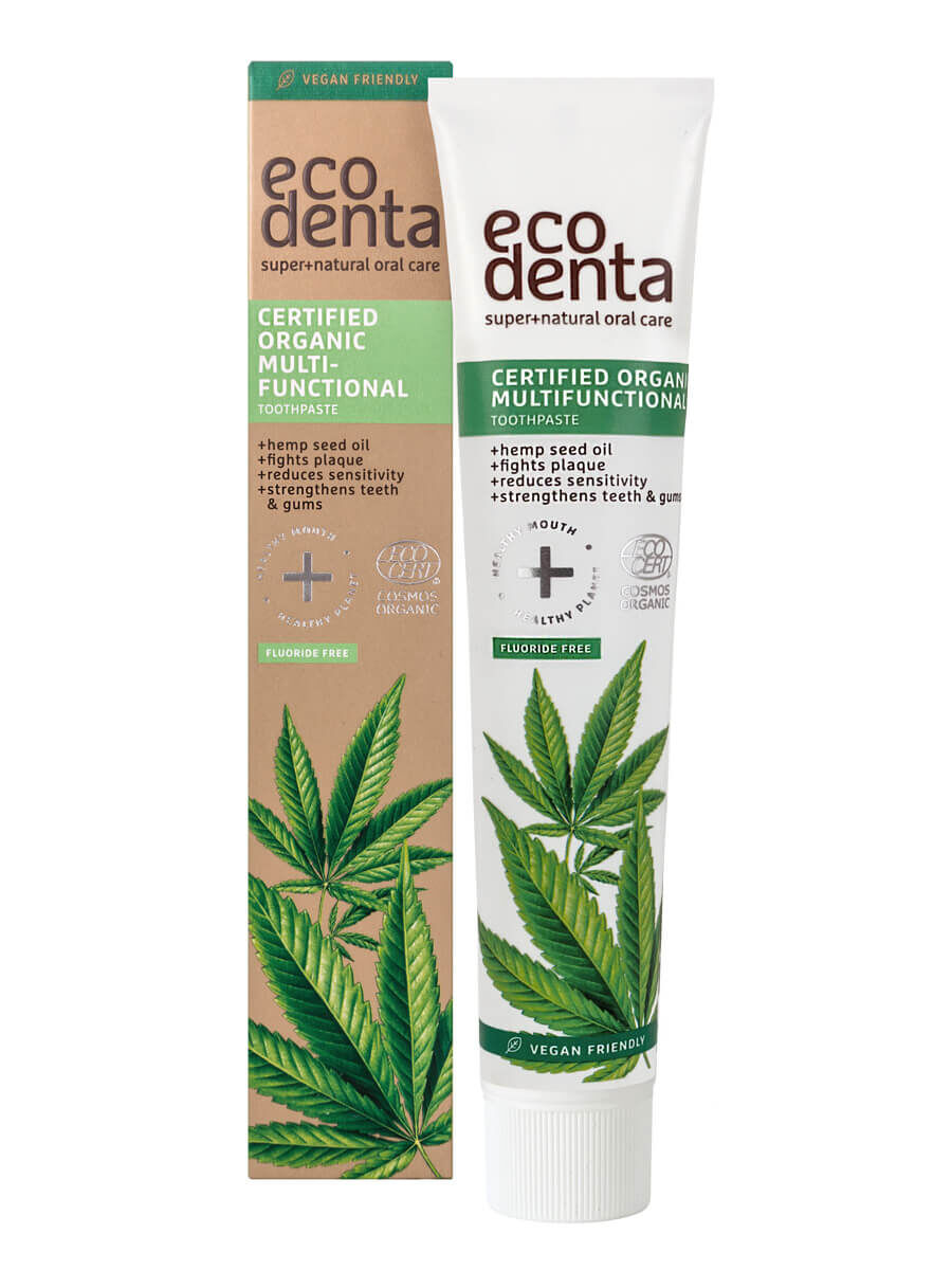 eco denta Zertifizierte Bio-Multifunktionszahnpasta mit Hanföl