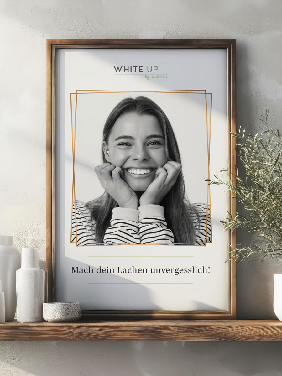 WHITE UP Poster Muster