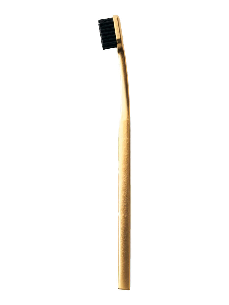 Aurezzi Gold Zahnbürste Black medium