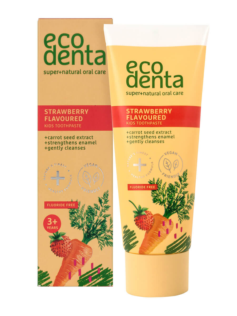 eco denta GREEN LINE Kids Zahnpasta mit Erdbeergeschmack