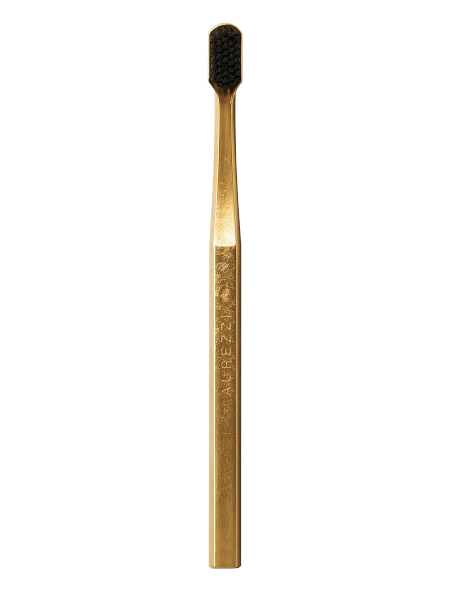 Aurezzi Gold Zahnbürste Black medium