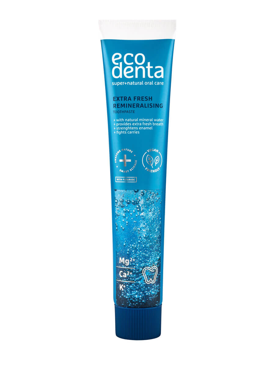 eco denta EXPERT LINE remineralisierende Zahnpasta mit Vytautas Mineralwasser