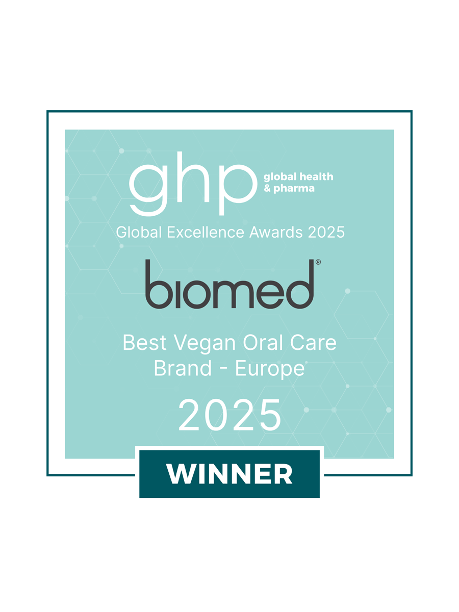 biomed best vegan oral care 2025 award