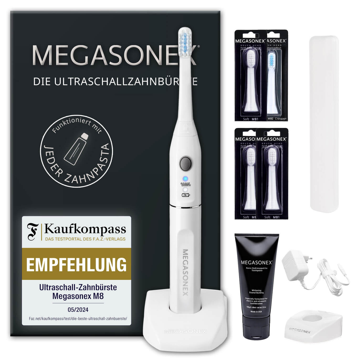 Megasonex M8 Premium Ultraschallzahnbürste PROFISET