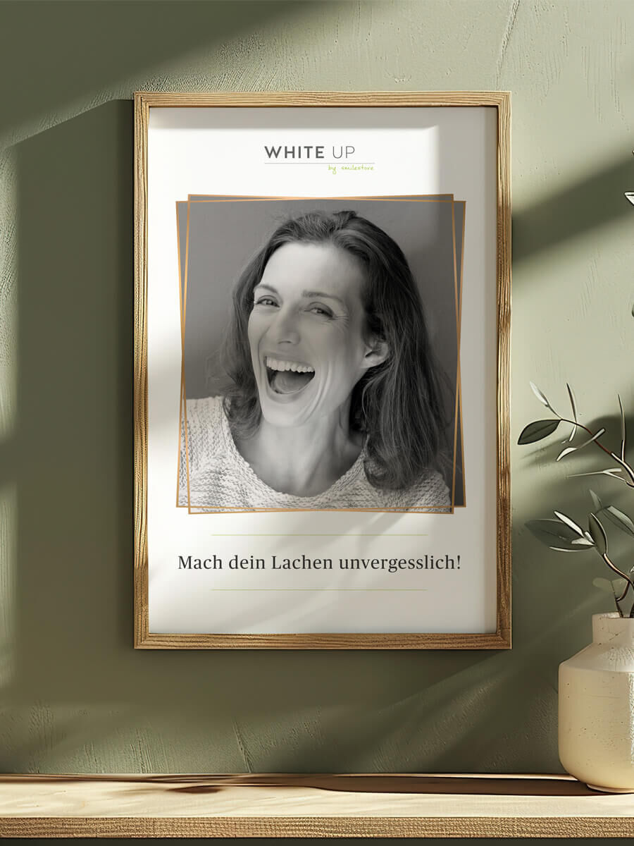 WHITE UP Poster Muster