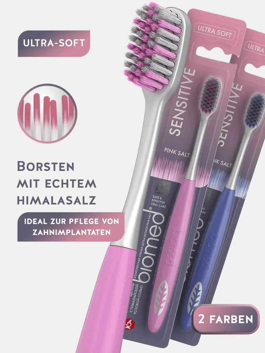biomed Pink Salt Zahnbürste